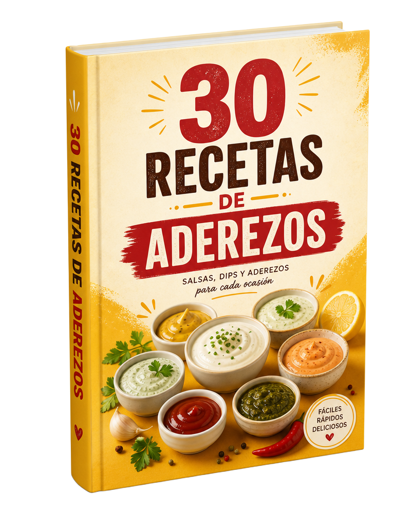 Portada del bono 30 recetas de aderezos