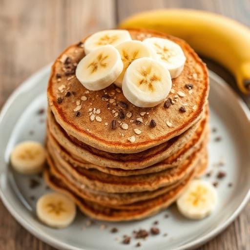 Panqueques de banano y avena